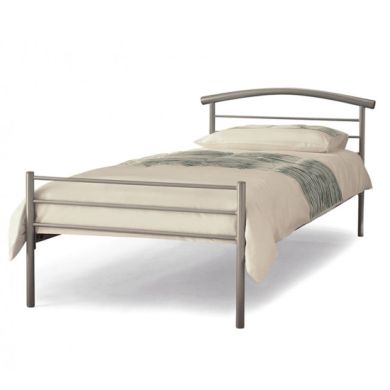 Brennington Metal Small Single Bed In Silver