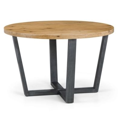 Brooklyn Round Wooden Dining Table In Oak