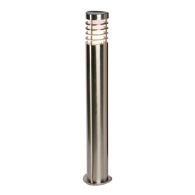 Bruton LED Exterior Wall Light Bollard In Brushed stainless steel