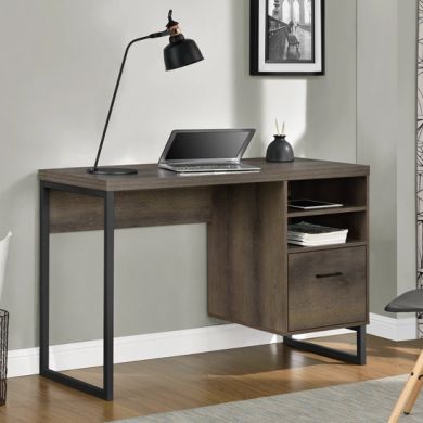 Candon Wooden Computer Desk In Brown