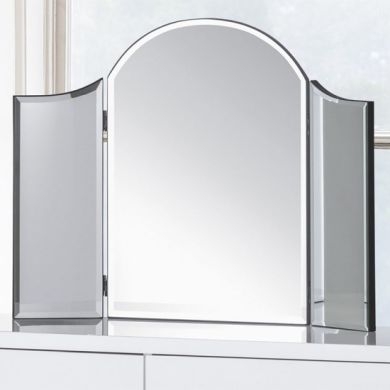 Canto Curved Dressing Mirror In Clear Glass