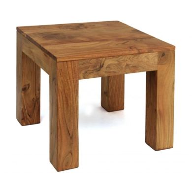 Carnival Wooden Lamp Table In Brushed Oak