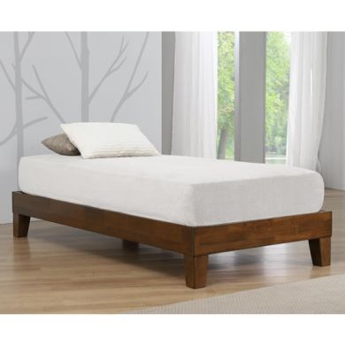 Charlie Wooden Platform Single Bed In Rustic Oak