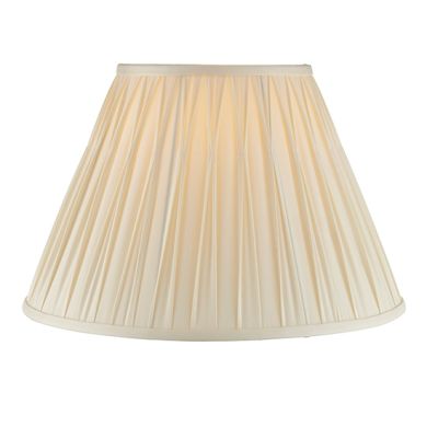 Chatsworth Silk Fabric 16 Inch Shade In Ivory