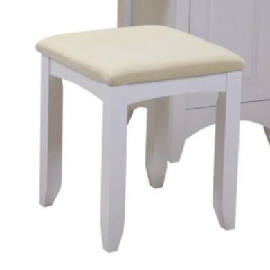 Chelsea Wooden Dressing Stool In White