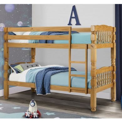 Chunky Wooden Bunk Bed In Pine