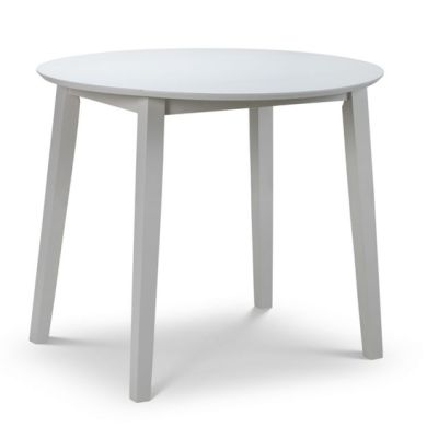 Coast Round Wooden Dining Table In Grey