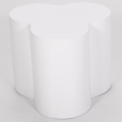 Colbert Wooden Lamp Table In White High Gloss