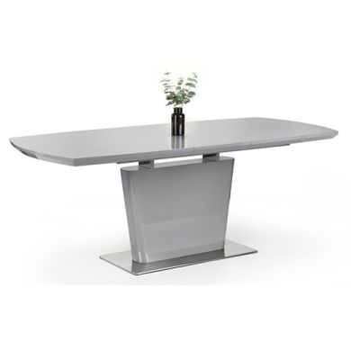 Como Extending High Gloss Dining Table In Grey