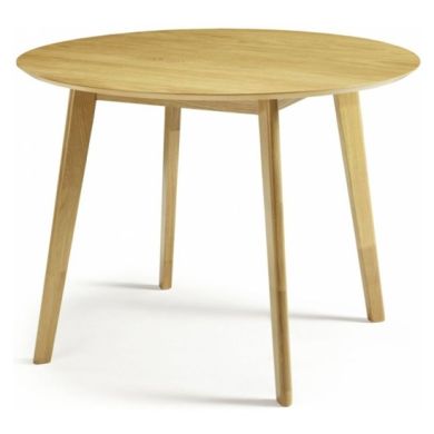 Croydon Round Wooden Dining Table In Oak