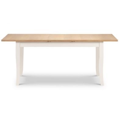 Davenport Extending Wooden Dining Table In Oak And Ivory