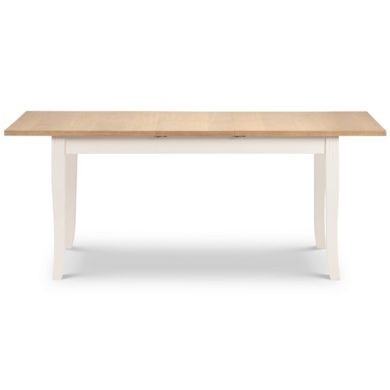 Davenport Extending Wooden Dining Table In Oak And Ivory