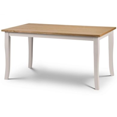 Davenport Rectangular Wooden Dining Table In Elephant Grey