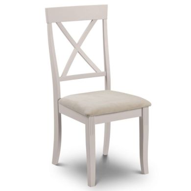 Davenport Wooden Dining Chair In Elephant Grey