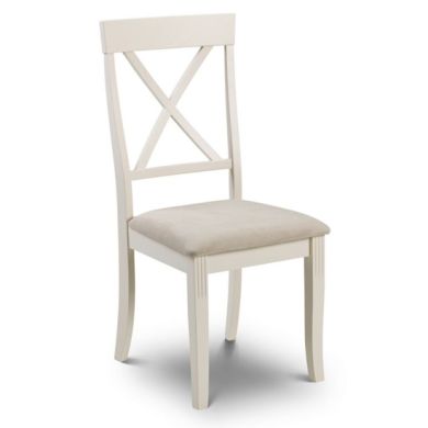 Davenport Wooden Dining Chair In Ivory