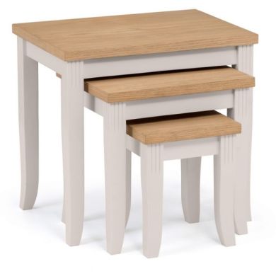 Davenport Wooden Nest Of 2 Tables In Elephant Grey