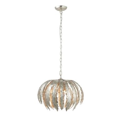 Delphine 3 Lights Ceiling Pendant Light In Silver