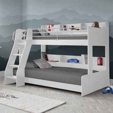 Domino Wooden Triple Sleeper Bunk Bed In White