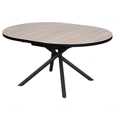 Danello Extending Ceramic Dining Table In English Oak Wood