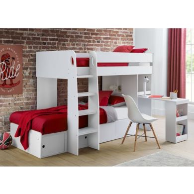 Eclipse Wooden Bunk Bed In White