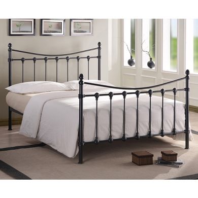 Florida Metal Single Bed In Black