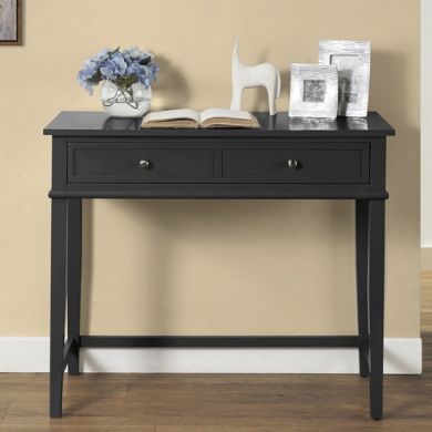 Franklin Wooden Study Desk In Black