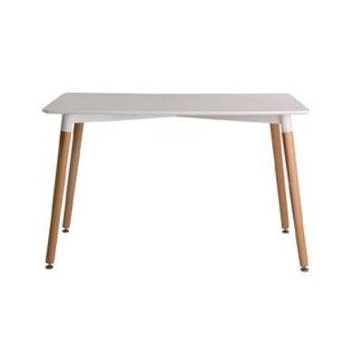 Fraser Wooden Dining Table In White