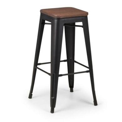 Grafton Backless Wooden Bar Stool In Mocha Elm