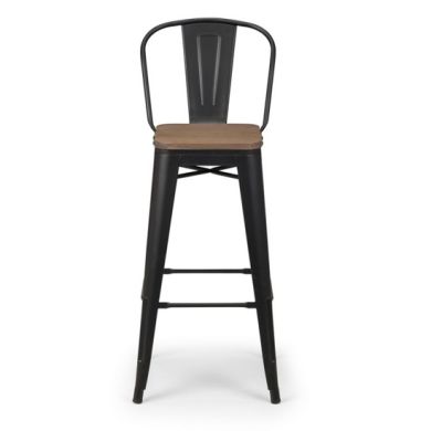 Grafton Wooden Bar Stool In Mocha Elm