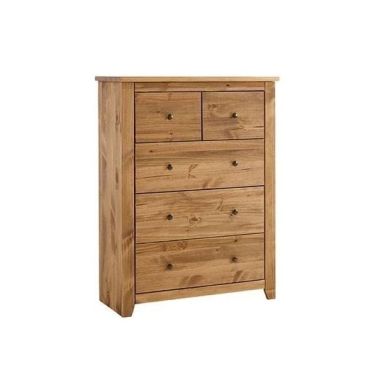 Havana Wooden Chest Of Drawers In Pine With 5 Drawers