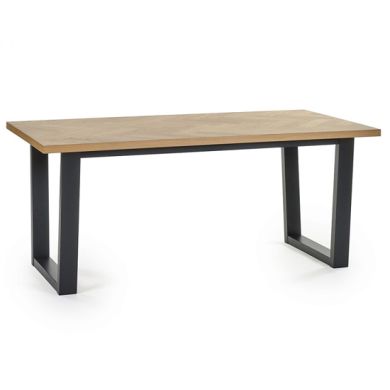 Hilton Wooden Dining Table In Oak