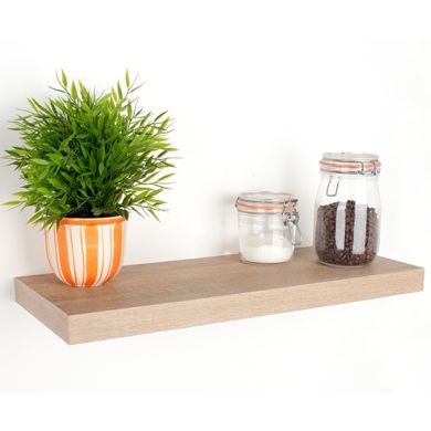 Hudson Medium Wooden Box Wall Shelf In Oak