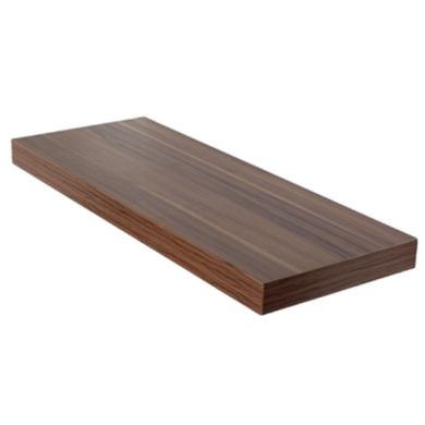 Hudson Medium Wooden Box Wall Shelf In Walnut