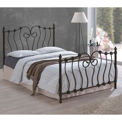 Inova Metal King Size Bed In Black