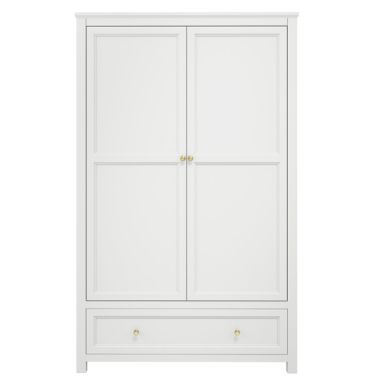 Ives Wooden Wardrobe With 2 Doors In White