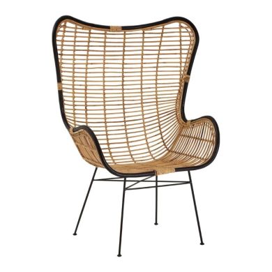 Java Rattan Egg Accent Chair In Natural