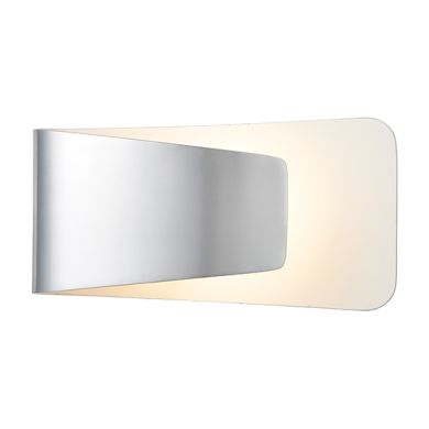 Jenkins LED Wall Light In Polished Finish With Matt White