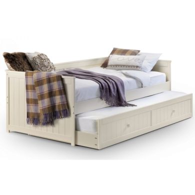 Jessica Wooden Daybed And Guest Bed In Stone White