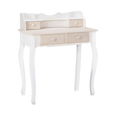 Juliette Wooden Dressing Table In Cream And White