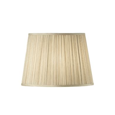Kemp Fabric 14 Inch Shade In Beige And Gloss White