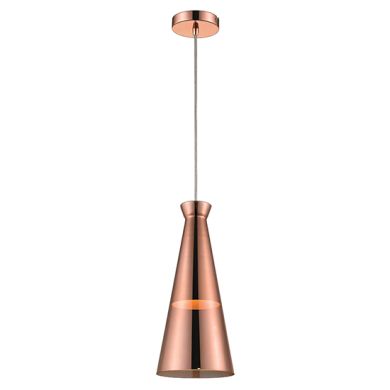 Kentish 1 Bulb Ceiling Pendant Light In Copper