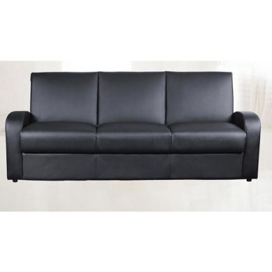 Kimberly Leather Sofa Bed In Black
