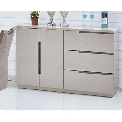 Knightsbridge Sideboard In Cappuccino High Gloss