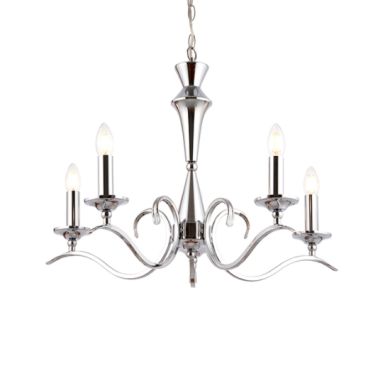 Kora 5 Lights Ceiling Pendant Light In Chrome