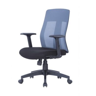Laguna Mesh Back Fabric Seat Office Chair In Grey