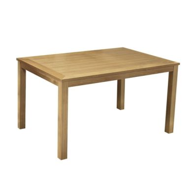 Linden Wooden Rectangular Dining Table In Oak