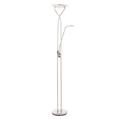 Livorno Mother And Child Task Floor Lamp In Polished Chrome