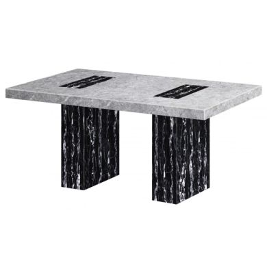 Lotus Marble Dining Table In Natural Stone