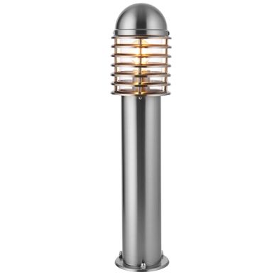 Louvre Outdoor Post In Polished Stainless Steel