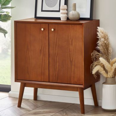 Lowry Wooden Sideboard Small With 2 Doors In Cherry